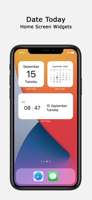Date Today giúp bạn tự tạo widget ngày giờ trên điện thoại