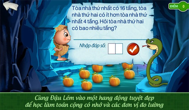 Cùng Đậu Lém Phiêu lưu ký học làm toán cộng có nhớ