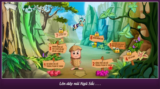 Lên Dãy núi ngũ sắc