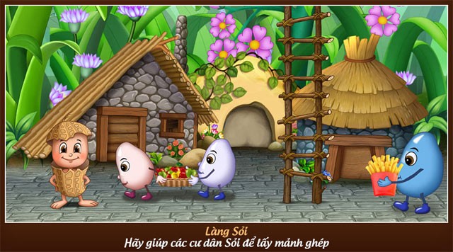 Hãy giúp các cư dân Sỏi để lấy mảnh ghép