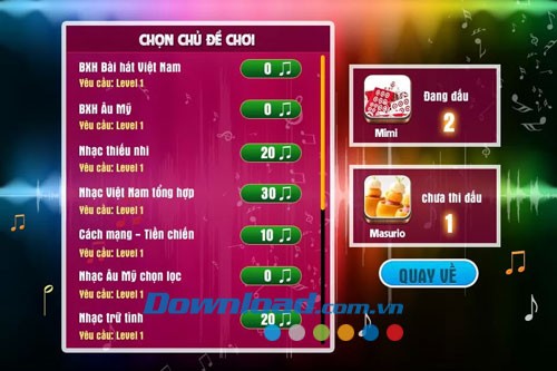 Đấu trường âm nhạc for Android