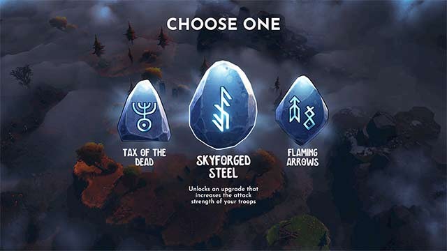 Chọn một trong 3 Runestone để tận dụng sức mạnh trong cuộc chiến phòng thủ tháp