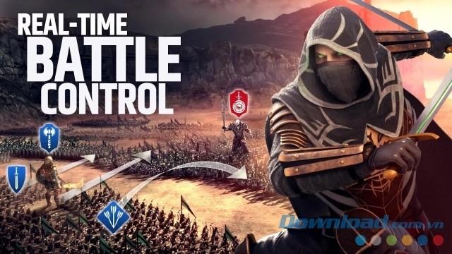 Chỉ huy các trận chiến trực tuyến thời gian thực hoành tráng