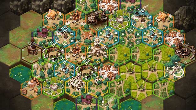 Không ngừng mở rộng và phát triển thành phố trong khi chơi Dawnmaker game