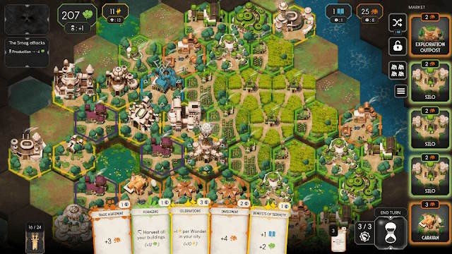 Dawnmaker là game chiến thuật theo lượt kết hợp xây dựng thành phố