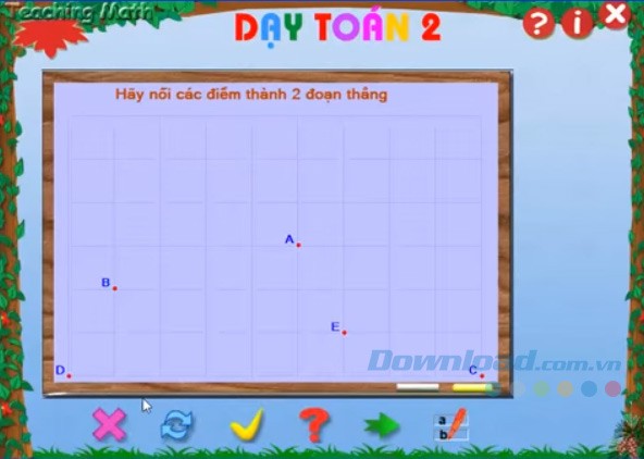 Nối điểm thành đoạn thẳng