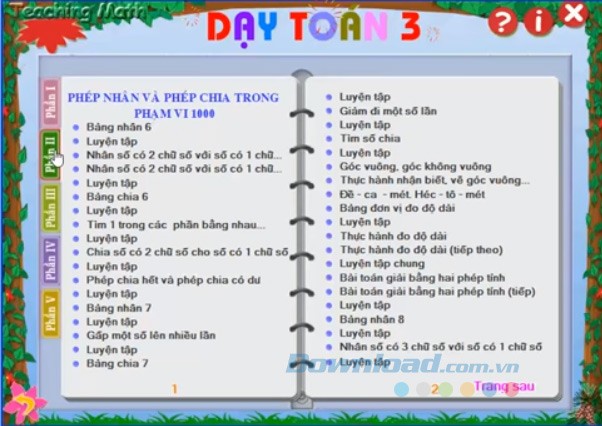 Dạy toán theo bài học