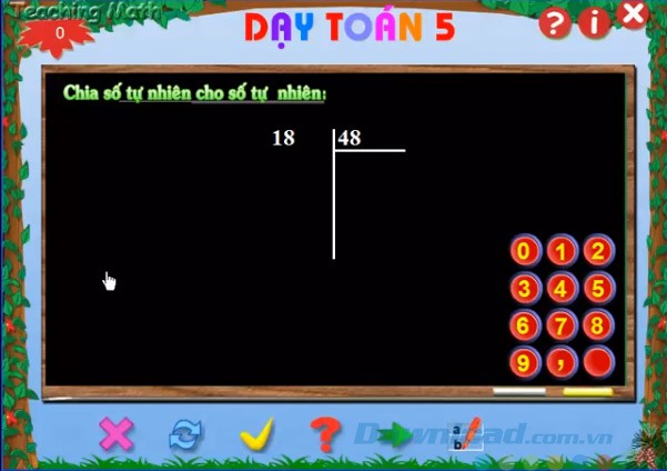 Chia số tự nhiên cho số tự nhiên