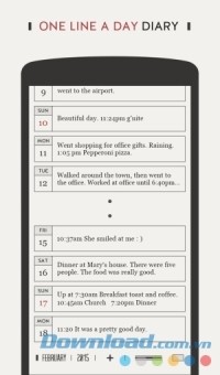 DayGram cho Android là nhật ký online