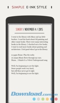 DayGram cho Android có phong cách e ink đơn giản