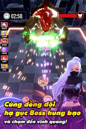 Cùng đồng đội hạ gục Boss