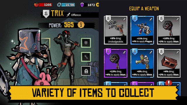 Rất nhiều item cho bạn thu thập