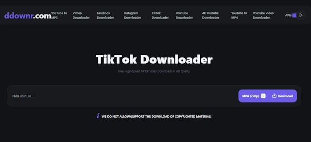 Ddownr&nbsp;có chế độ tối