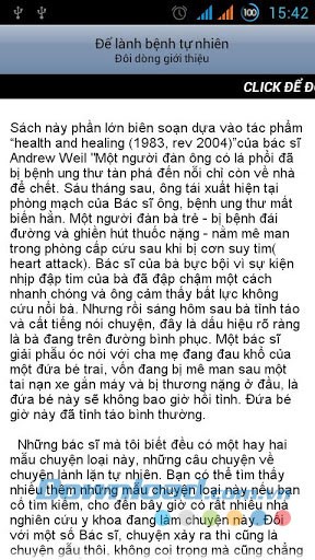 Để lành bệnh tự nhiên for Android