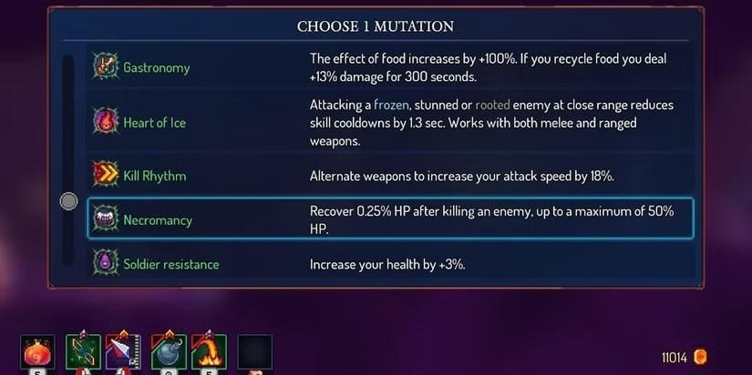 Các kiểu đột biến trong Dead Cells