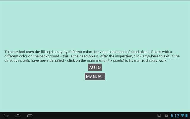 Ứng dụng sẽ phát hiện những pixel hỏng hoặc chết rồi tự tìm cách sửa chữa