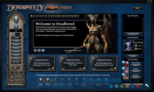 Game MOBA hấp dẫn Deadbreed
