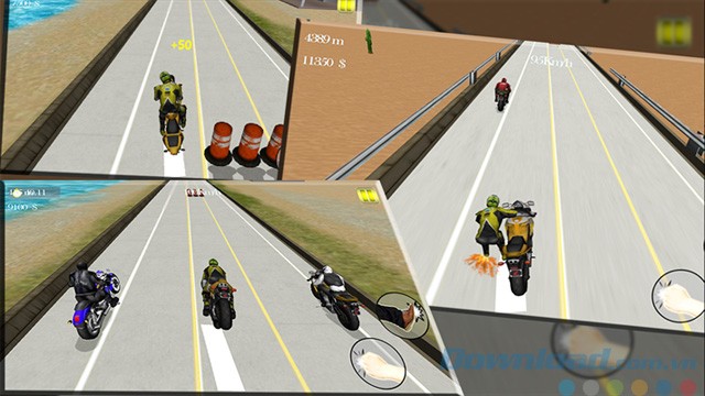 Đường đua trong Death Race Stunt Moto