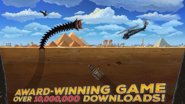 Điều khiển quái vật của bạn đi ăn và phá hủy mọi thứ trong game Death Worm