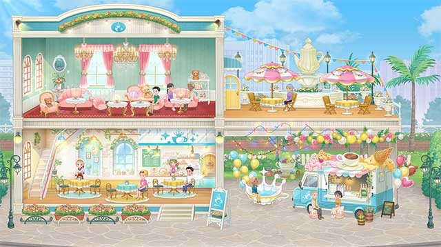 Trang trí quán cafe với nhiều đồ nội thất lộng lẫy