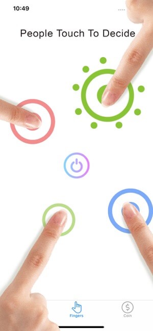 Chạm vào màn hình để tìm lựa chọn