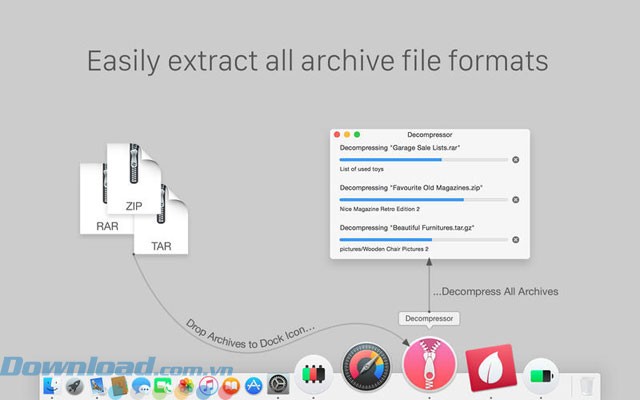 Ứng dụng giải nén Decompressor