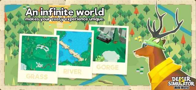 DEEEER Simulator: Wild World là game sandbox sinh tồn phiêu lưu mới thuộc IP DEEEER Simulator