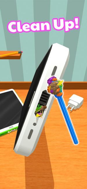 Làm sạch cổng sạc điển thoại