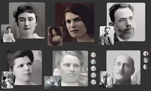 Deep Nostalgia có thể áp dụng các trình điều khiển vào một khuôn mặt trong ảnh tĩnh