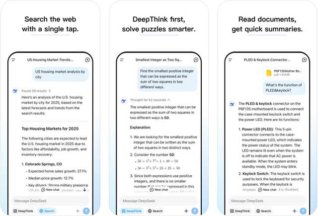 DeepSeek có thể trả lời các câu hỏi một cách thông minh