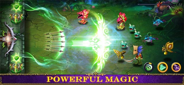 Sử dụng phép thuật mạnh mẽ để bảo vệ vương quốc