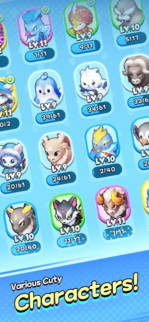 Vô số nhân vật khác nhau giúp bạn chống lại rác