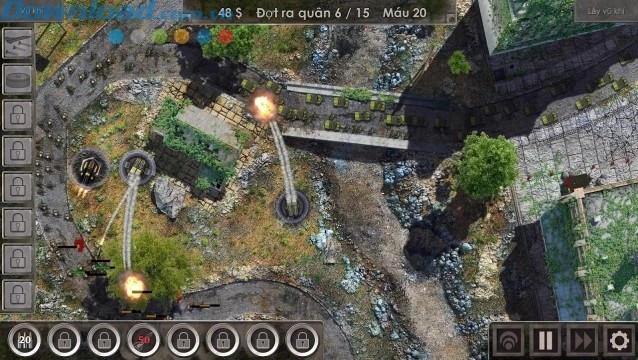 Chiến đấu để bảo vệ thành trong game Defense Zone 3 cho Android