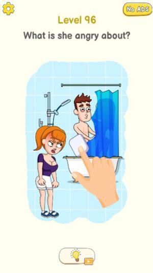 Cô gái tức giận vì điều gì nhỉ?