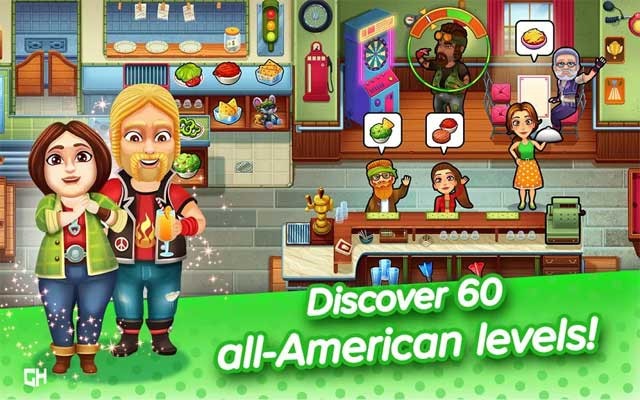 Khám phá 60 màn chơi đậm chất Mỹ trong game nấu ăn Delicious - Emily's Road Trip