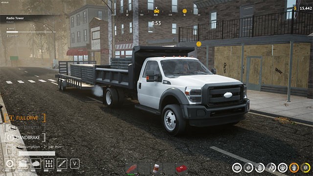 Lái xe vượt địa hình và thách thức thời tiết để vận chuyển hàng hóa trong Delivery Driver Service