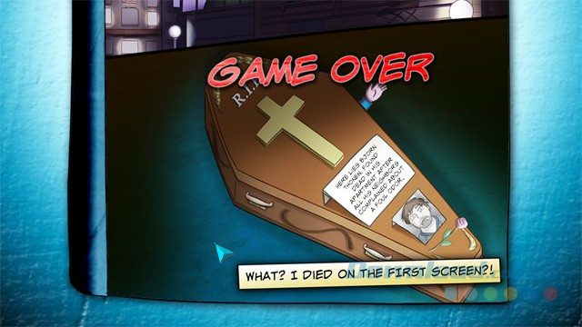 Nhiều lần nhìn thấy màn hình Game Over trong quá trình chơi game phiêu lưu Demetrios - The BIG Cynical Adventure cho máy tính, Mac và Linux