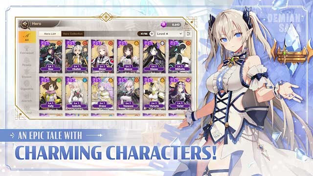 Demian Saga nổi bật với dàn nhân vật manga anime quyến rũ