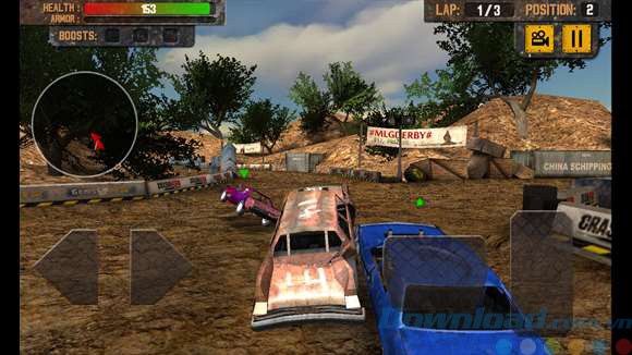 Giao diện game Demolition Derby: Crash Racing
