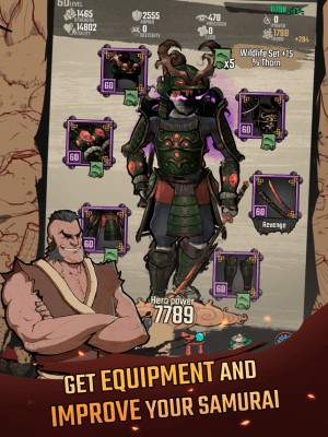 Nhận trang thiết bị để cải thiện Samurai