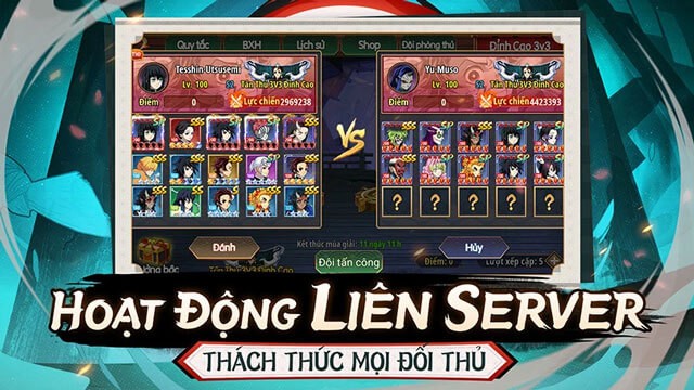 Hoạt động liên server, thách thức mọi đối thủ
