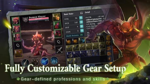 Thiết lập trang thiết bị hoàn toàn tùy chỉnh