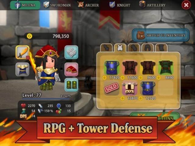 Demonrift TD kết hợp giữa lối chơi nhập vai và thủ thành