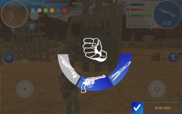 Tìm và sử dụng những vũ khí khác nhau