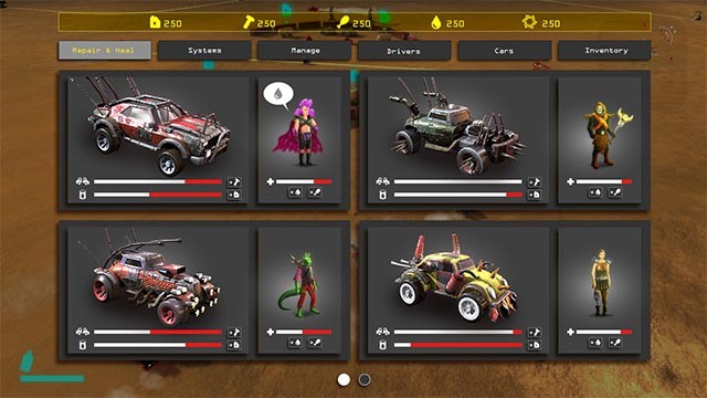 Mở khóa những mẫu xe đua với tay đua kỳ quặc trong game Desert Pirate