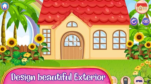 Chăm chút cả phần ngoại thất để sở hữu căn nhà mơ ước trong Design My Home cho Windows 10
