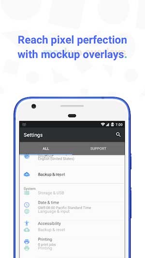 Hiển thị hình ảnh mockup trên thiết bị