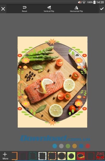 Designs Pro Photo Editor gồm nhiều khung ảnh bắt mắt