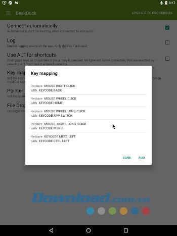Tính năng của DeskDock