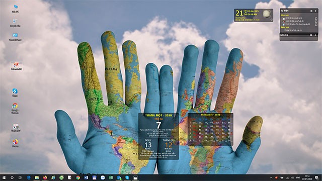Hình ảnh trong DesktopCalendar